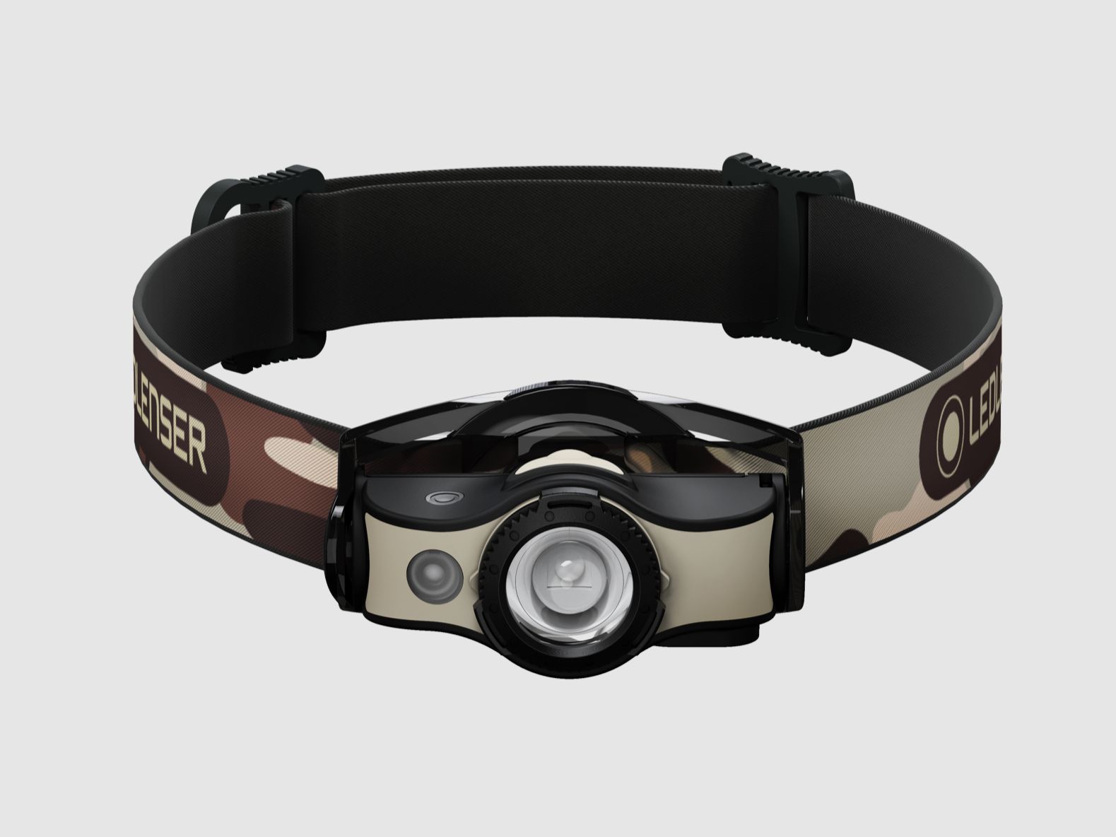 Ledlenser 502152 LED Kopflampe MH4 400 Lumen Rotlicht aufladbar Schwarz Sand Tarn