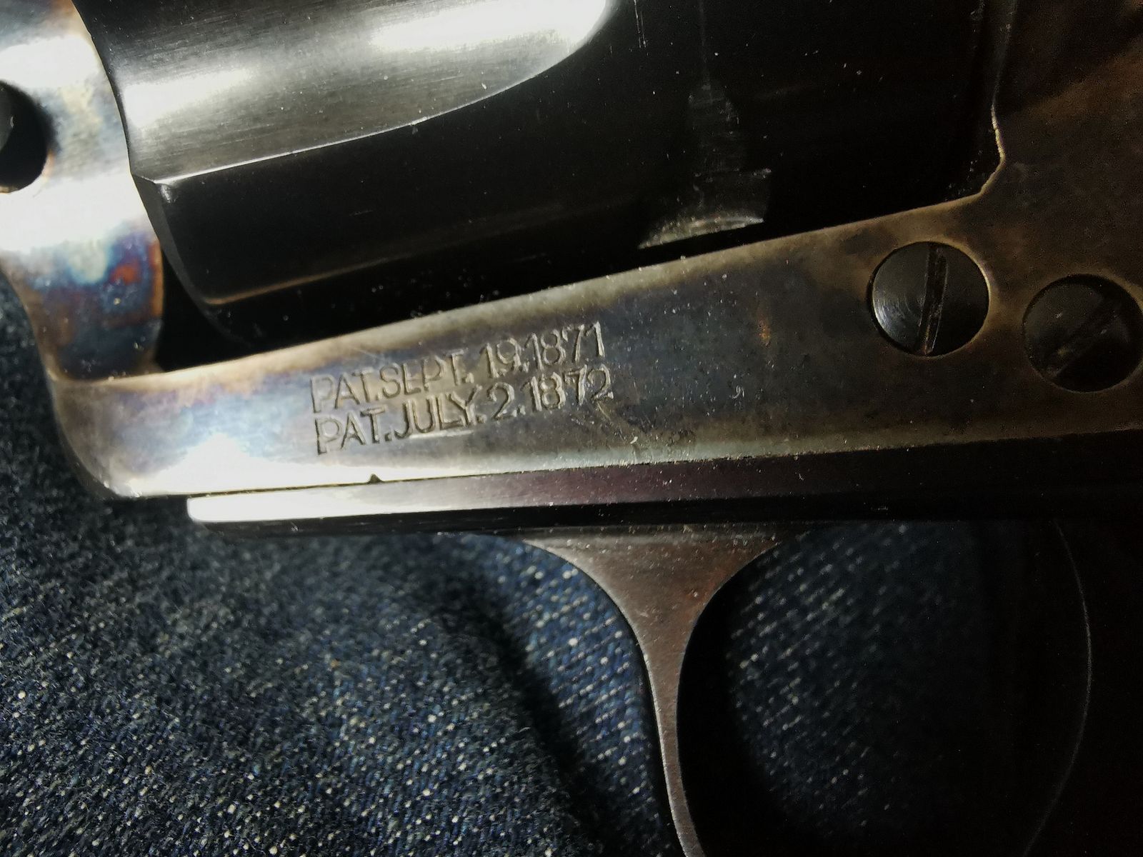 Colt SAA Mod 1873 Pat: 1871-1872 PTB 838 cal. 9 mm R. Knall/Platz Hege Uberti Single Action Army Stahl