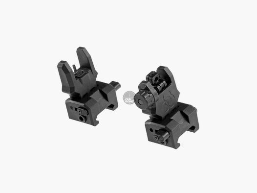 FMA Gen 3 Flip-Up Sights-Schwarz