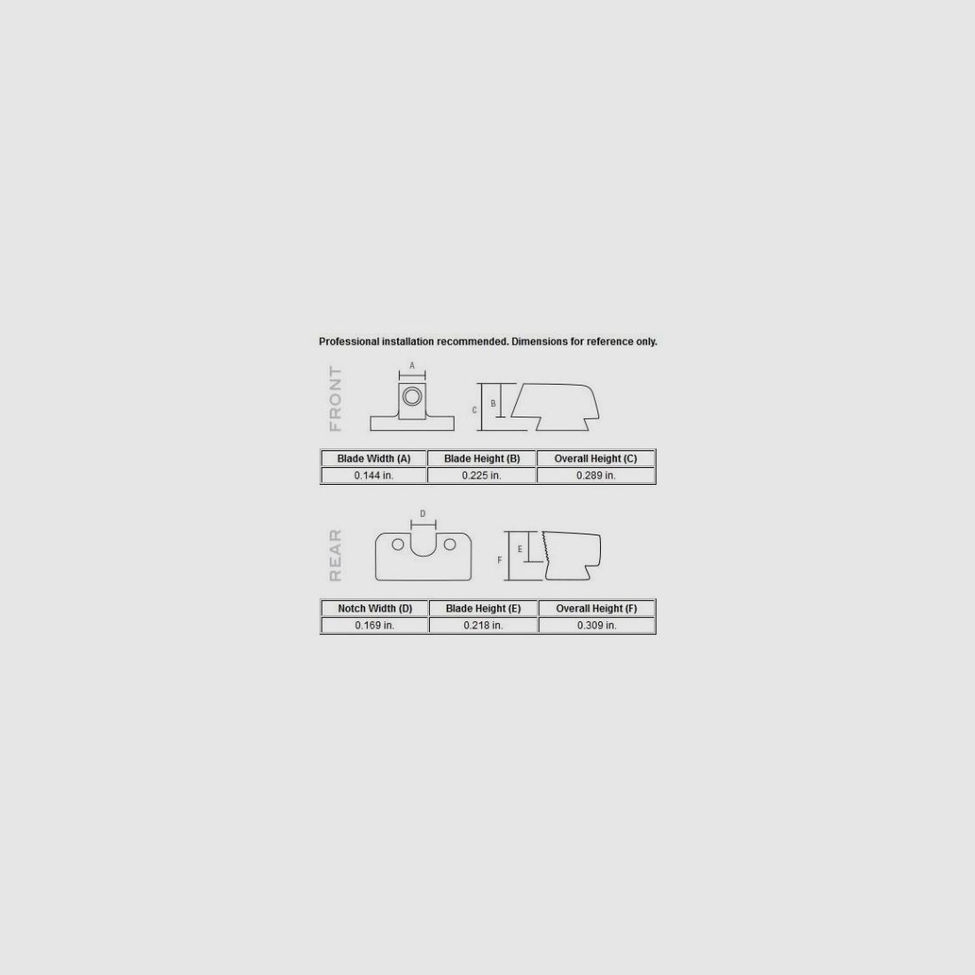 N-Sight Set HD Yellow SIG P+Pro, image 2 sur 4