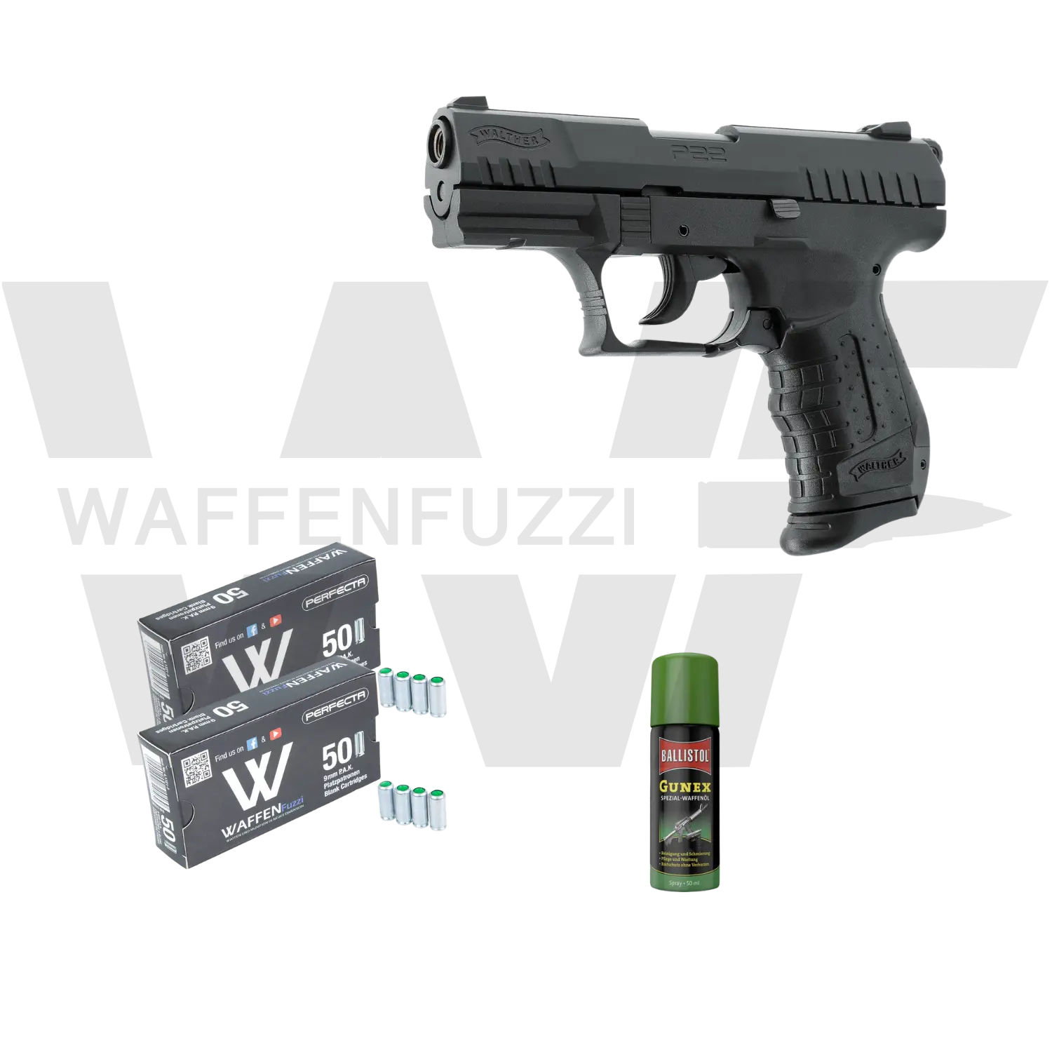 Walther P22 Ready "S" Zestaw do strzałów ostrzegawczych Kaliber 9mm PAK
