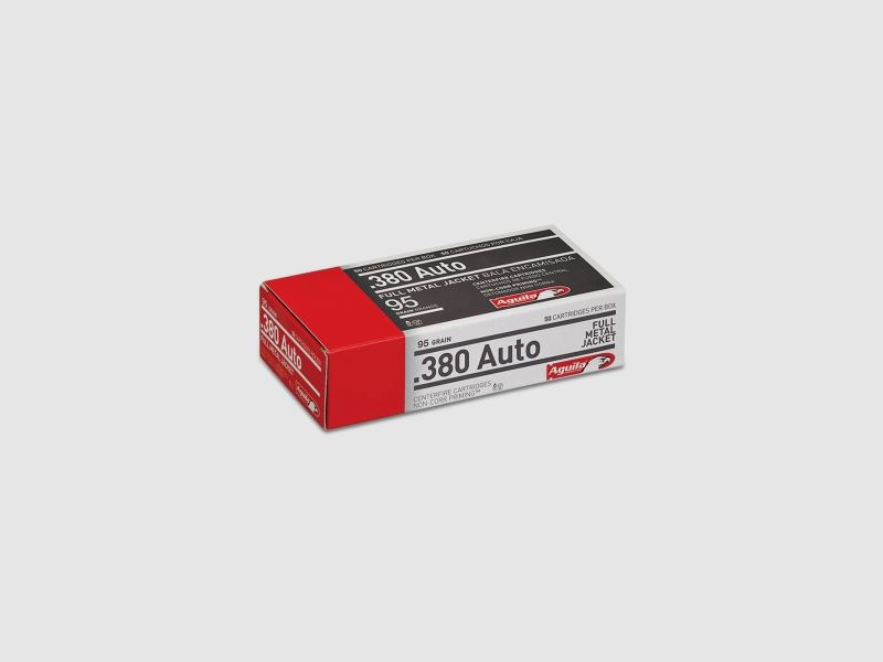 Aguila Standard .380 ACP 95GR FMJ 50 Patronen