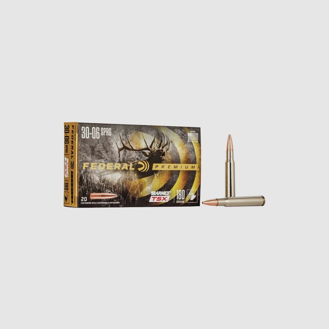 Federal Premium Barnes TSX .30-06 Sprg. 180GR HP 20 cartridges