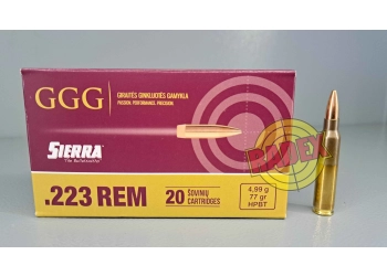 Amunicja GGG .223REM HPBT 77gr, 4,99g SIERRA