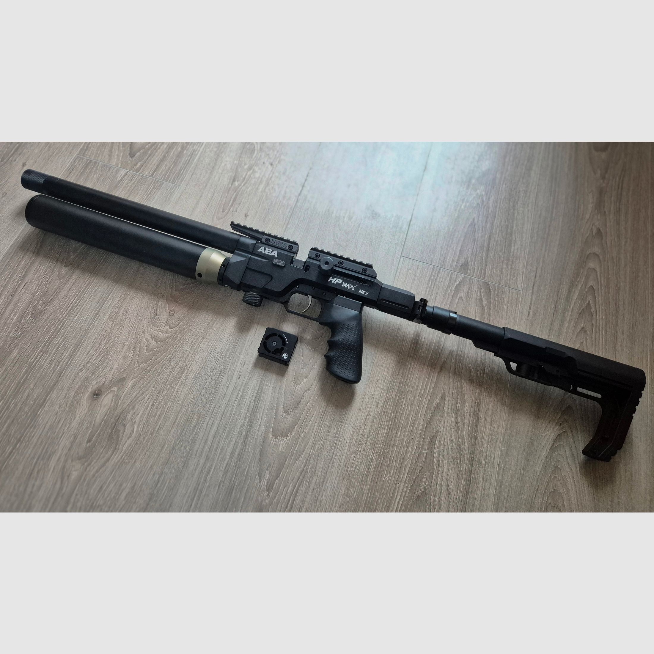 HPMax MK2, rifle PCP caliber .35 (9mm), "F" marking with accessories