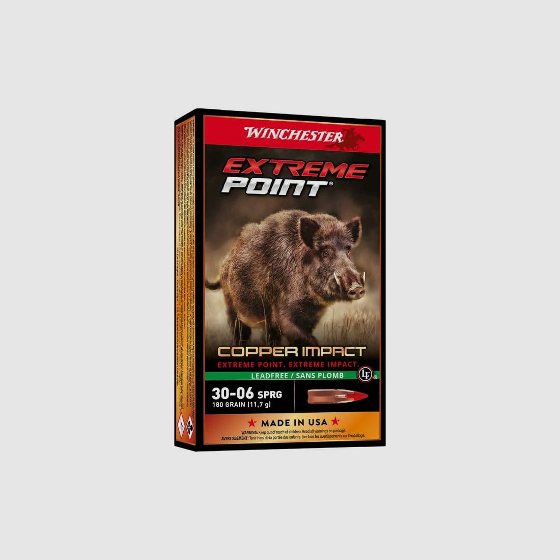 Winchester Extreme Point Copper Impact Kal. 30-06 Sp. 180 grs. 20 Stk.