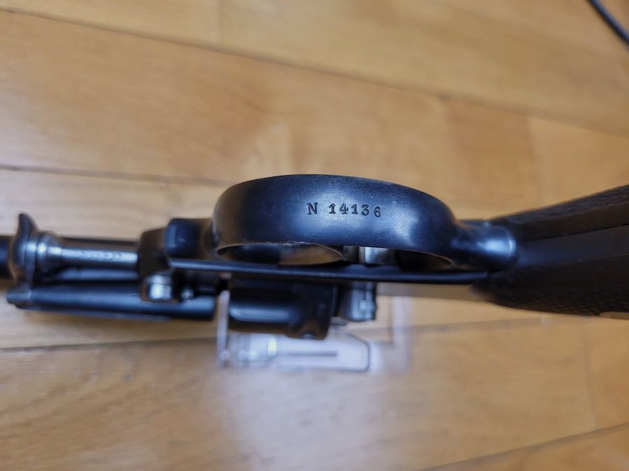 Sehr schöner Offiziersrevolver Mod 1874 – vollständig monomatrikulierte Waffe – MAS von 1877 – noch in seinem strohgelben Zustand – Top Zustand, Bild 12 von 30