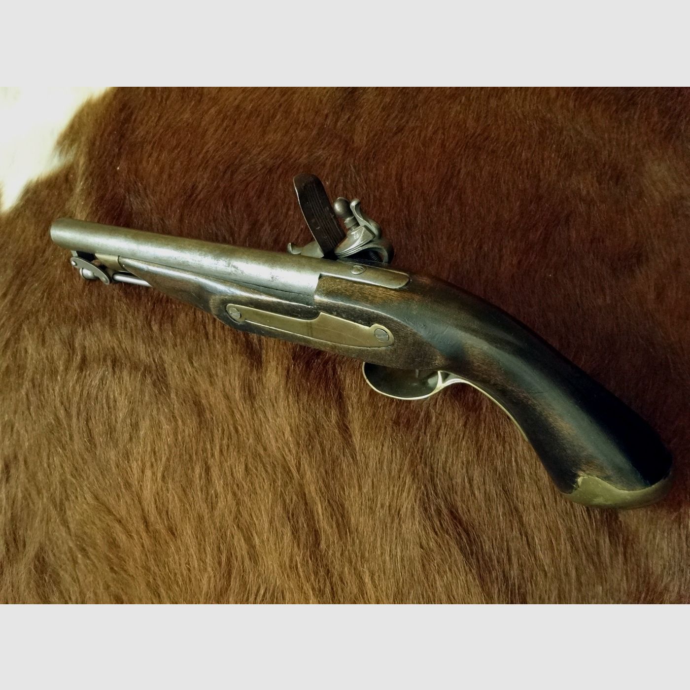 Antique flintlock pistol caliber .50