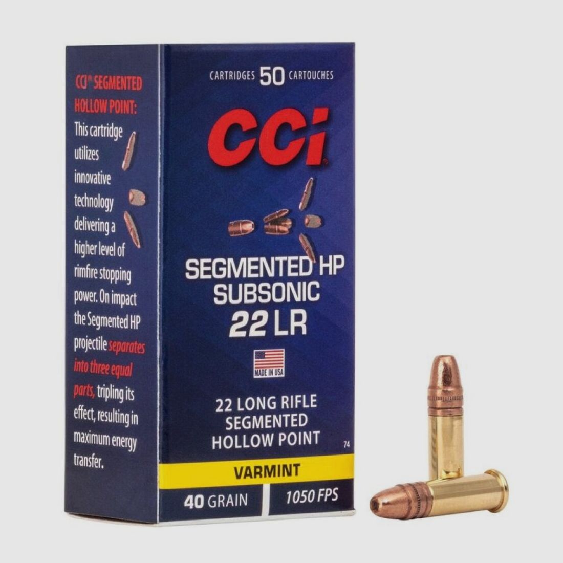 CCI Sub-Sonic SHP 40grs 50St .22lr