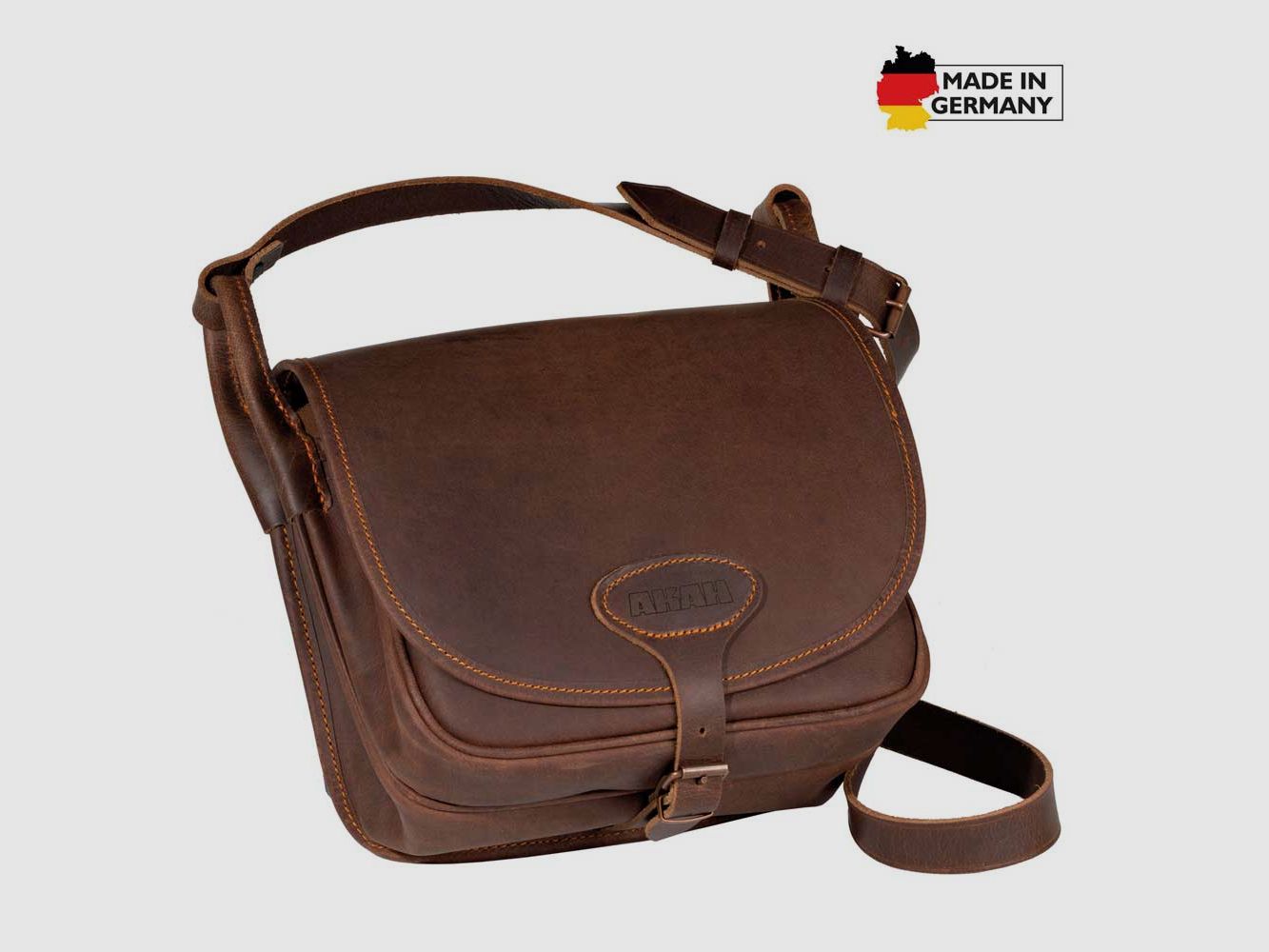 AKAH Förstertasche aus Pull-up Leder