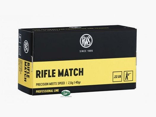 RWS munizioni cal.22 lr Rifle Match