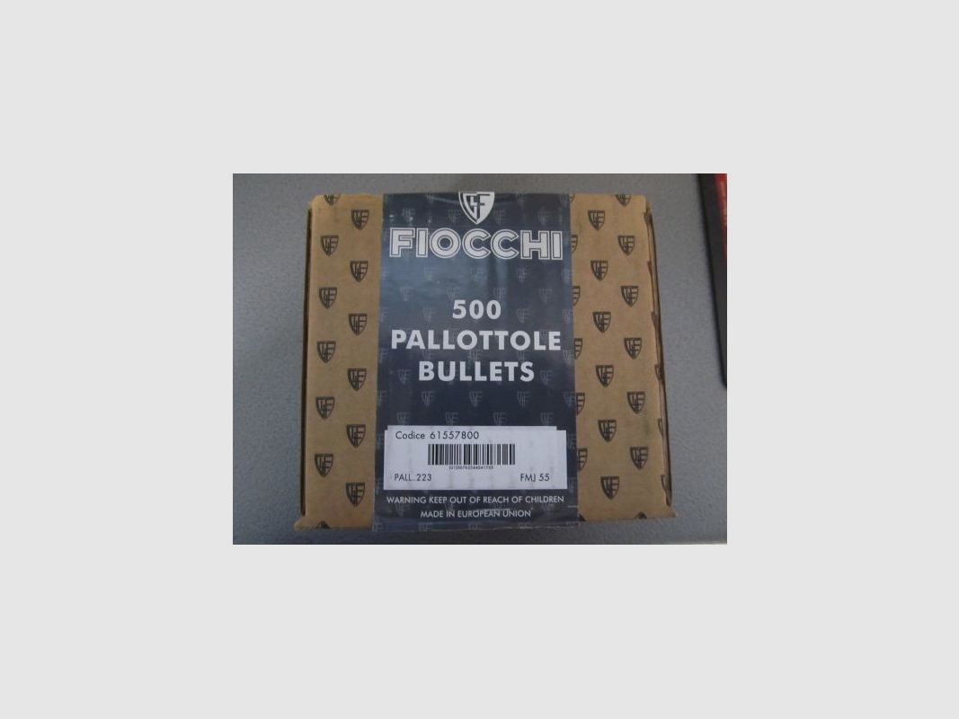 FIOCCHI GESCHOSSE BLIND 223 REM 55GN, Bild 1 von 3