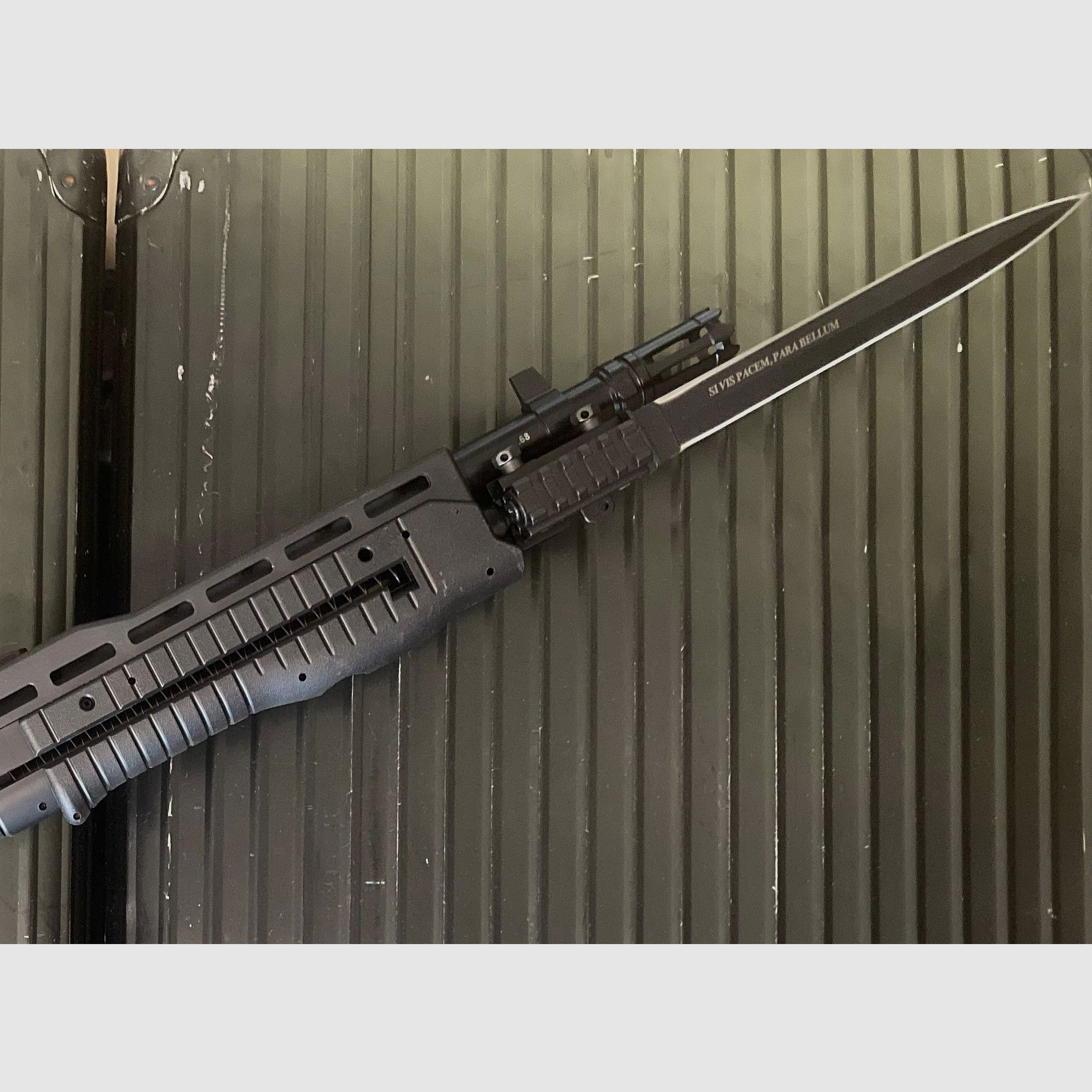 Universal Picatinny bayonet made of stainless steel, among others for Umarex HDR HDP HDB HDS, First Strike, Byrna, Tippmann TiPX Home Defence crossbow etc.