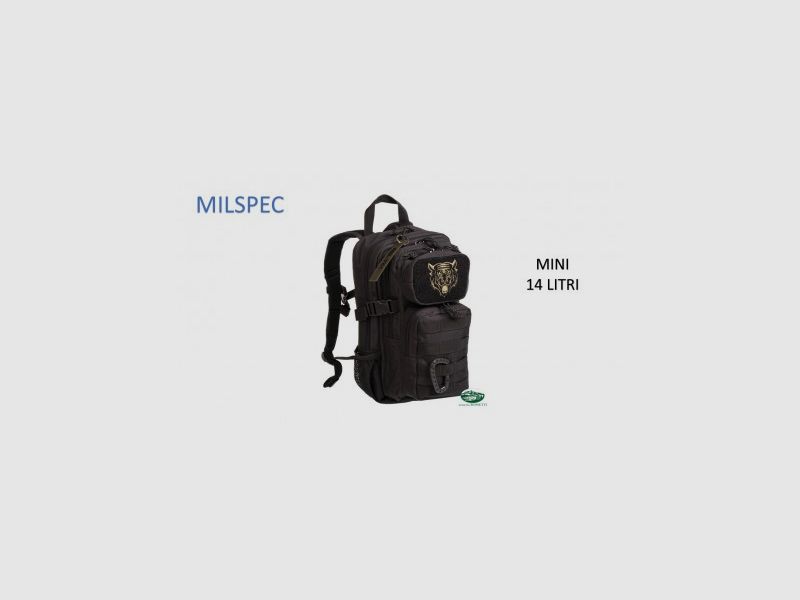 MILSPEC Tactical Mini Rucksack schwarz 14 Liter