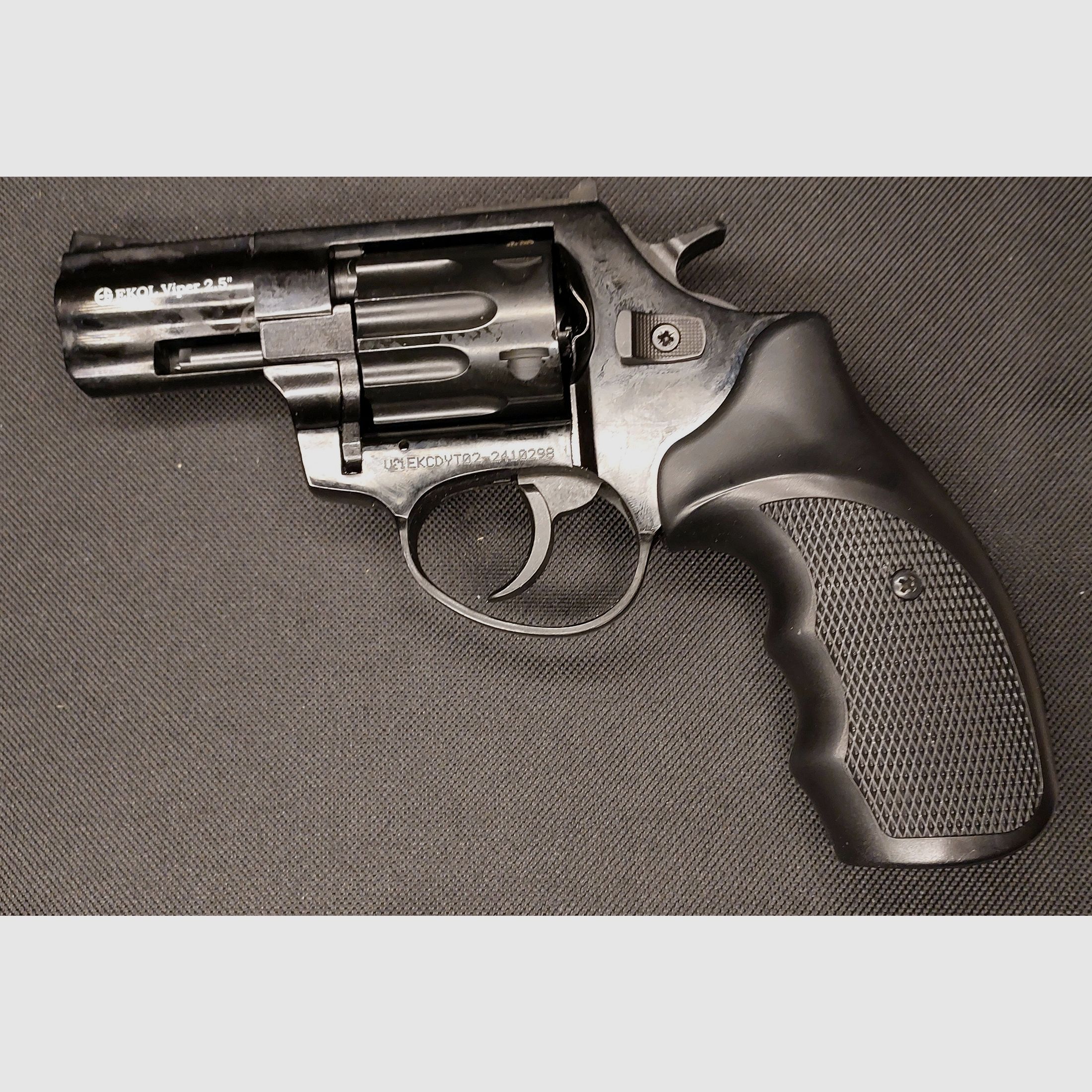 Ekol Viper 2,5 Zoll Schreckschuss Revolver Schwarz 9 mm R.K. (PTB 1063) Stahltrommel