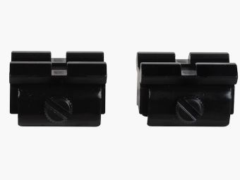 Weaver T-22 base adattatore a 2 pezzi 3/8" scanalature a base in stile Weaver nero opaco 2-pz.