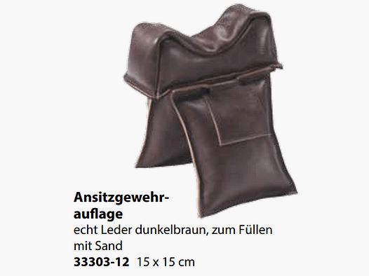 Schießauflage Leder