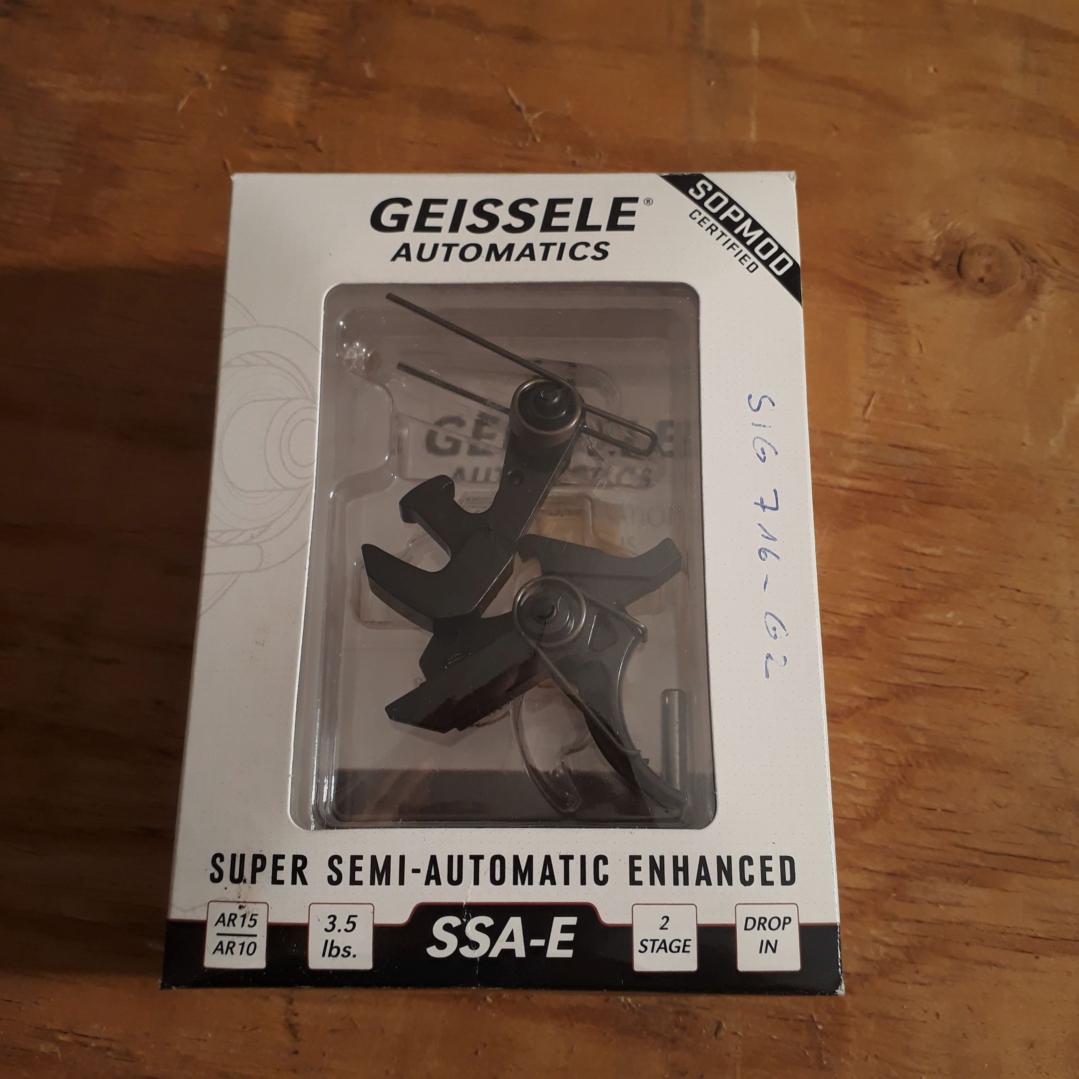 Sig Sauer 716 G2 Patrol with Geissele trigger and Magpul STR stock