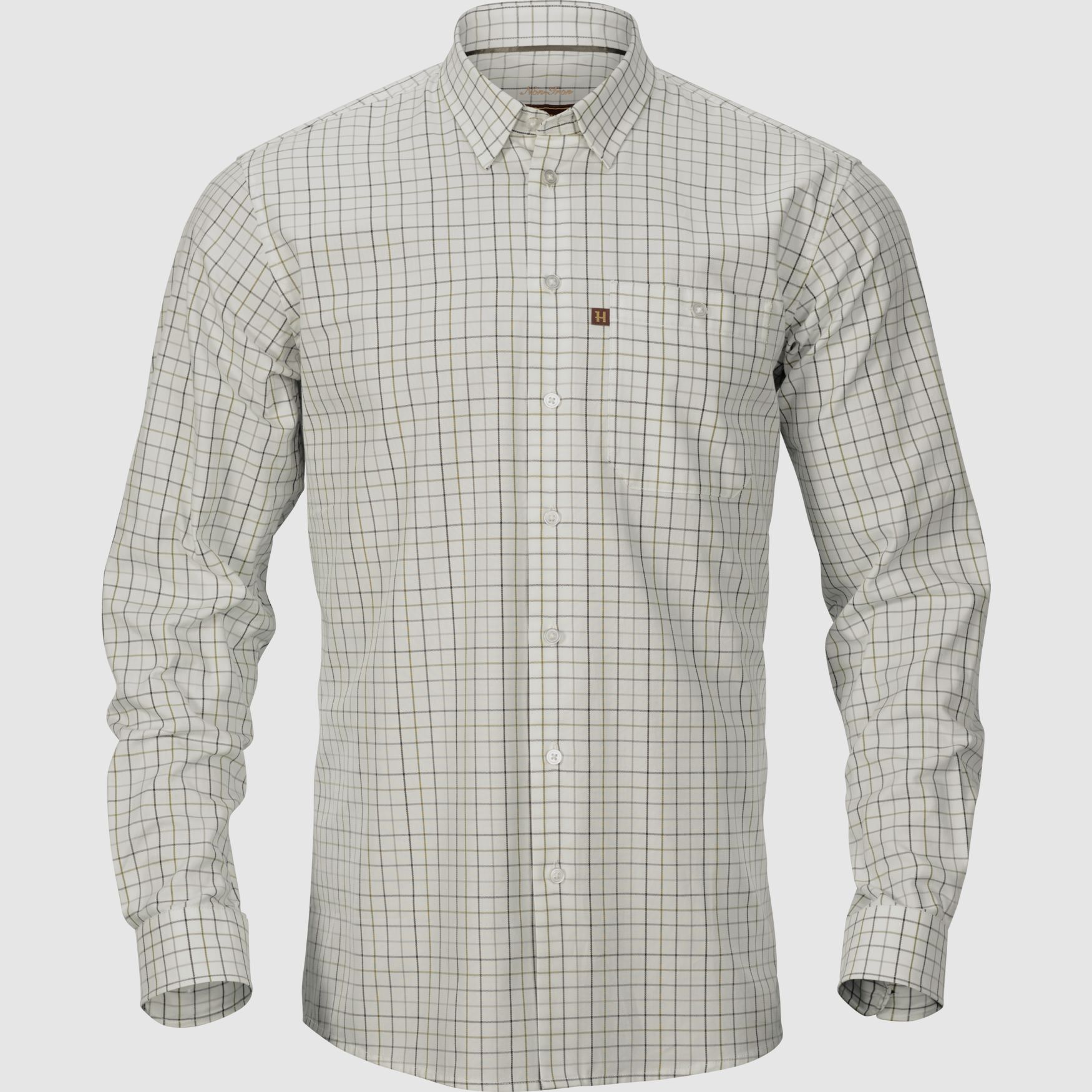 Härkila Hemd Retrieve in Dark Olive Check