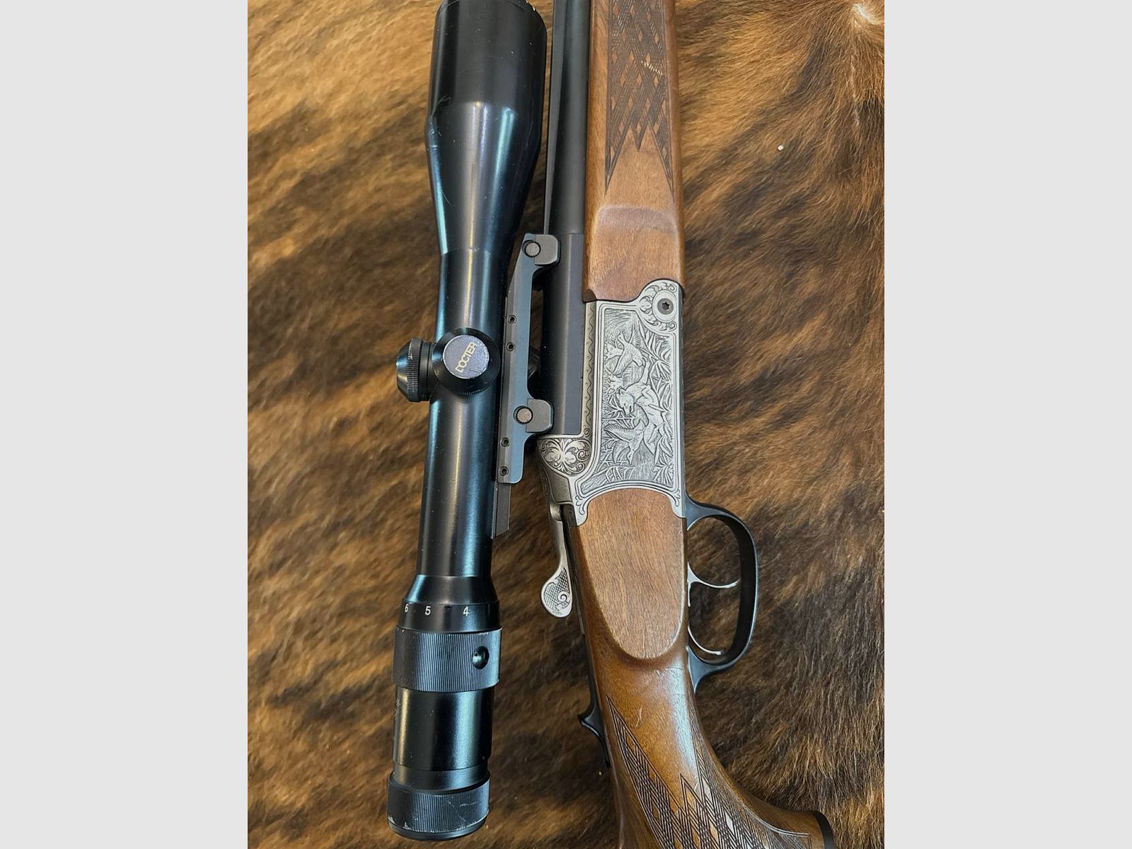 Blaser Bockbüchsflinte BBF 95, 5,6x50R Magnum + 16/70 con telescopio Docter 2,5-10x48 M