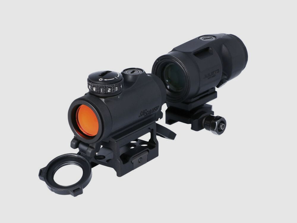 SIG SAUER	 Romeo MSR 1x20 red dot + Juliet3-Micro 3x22 Magnifier