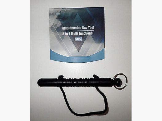 Kubotan (Schlagkraftverstärker), Aluminium + Roxon Multitool Wolf, neu!