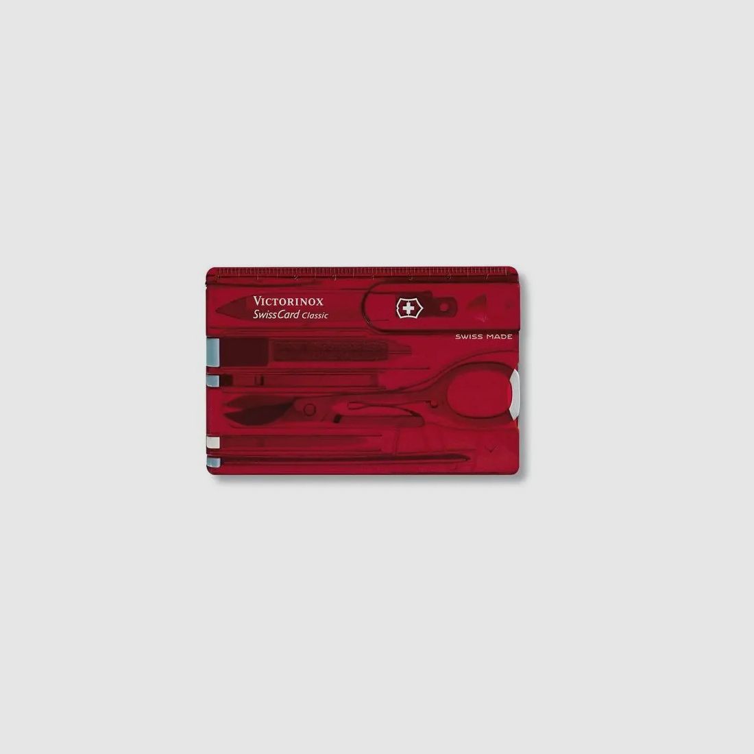 Victorinox Swiss-Card Rubin transparent Klappmesser