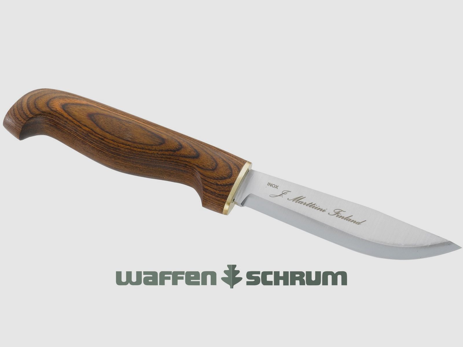 Hunting knife Marttiini total length: 23.3cm - blade length: 11.0cm stainless steel 1.4110 - with leather sheath