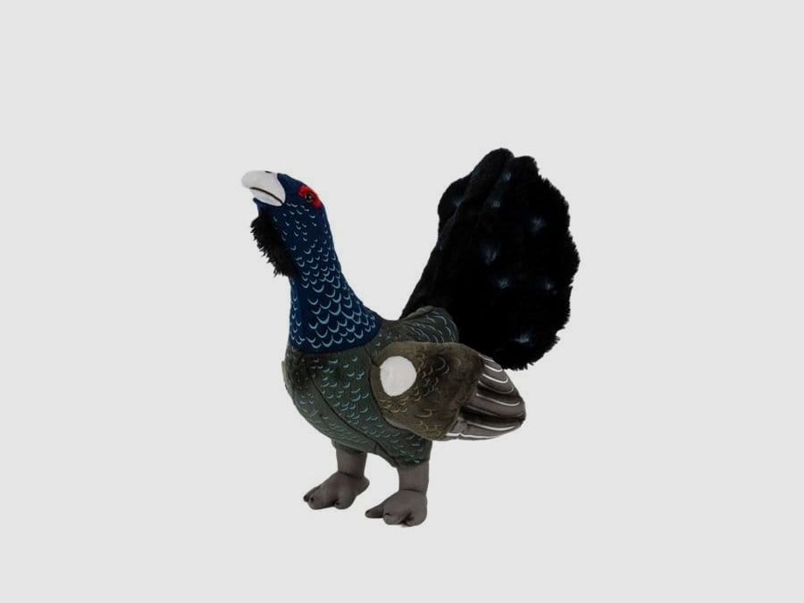 LivingActive Capercaillie Plush Toy 28 cm - Large Forest Bird Plush Toy