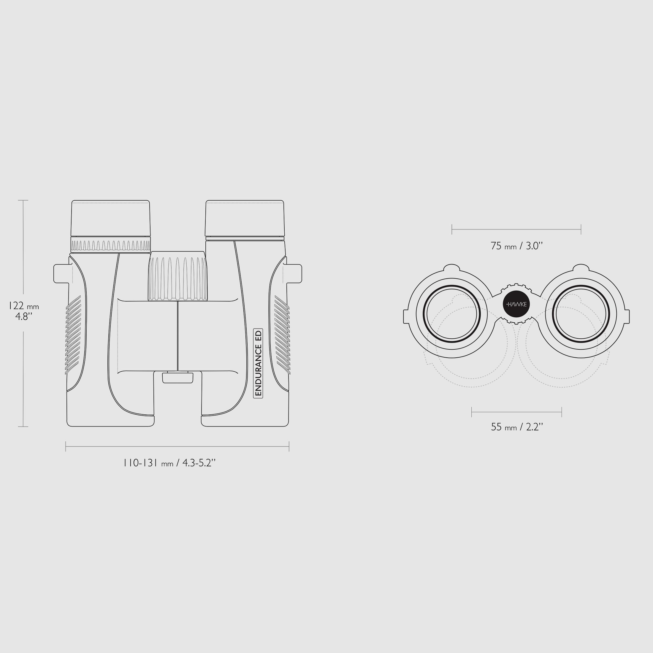 HAWKE 36500 ENDURANCE ED MARINE 7x32 binoculars blue
