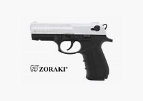 Buchner Zoraki 2918 matte chroom 9mm PAK gas- en signaalwapens