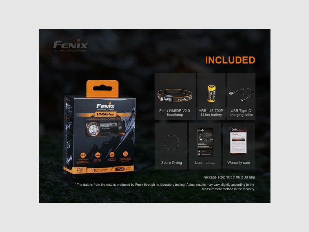 Fenix Stirnlampe Fenix HM50R V2.0