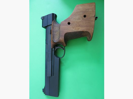 Hämmerli International 208, beste schweizer Ziel- Sportpistole, .22lr +Laufgewicht +NILL-Sportgriff      #49