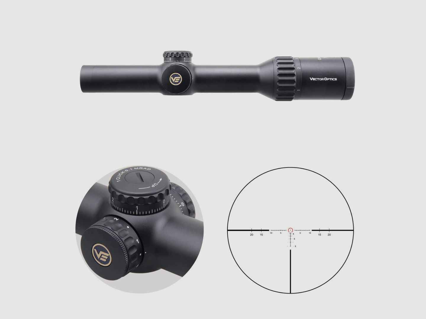 Vector Optics SCOC-T37 Continental x8 1-8×24 ED Tactical – 11mm Dovetail