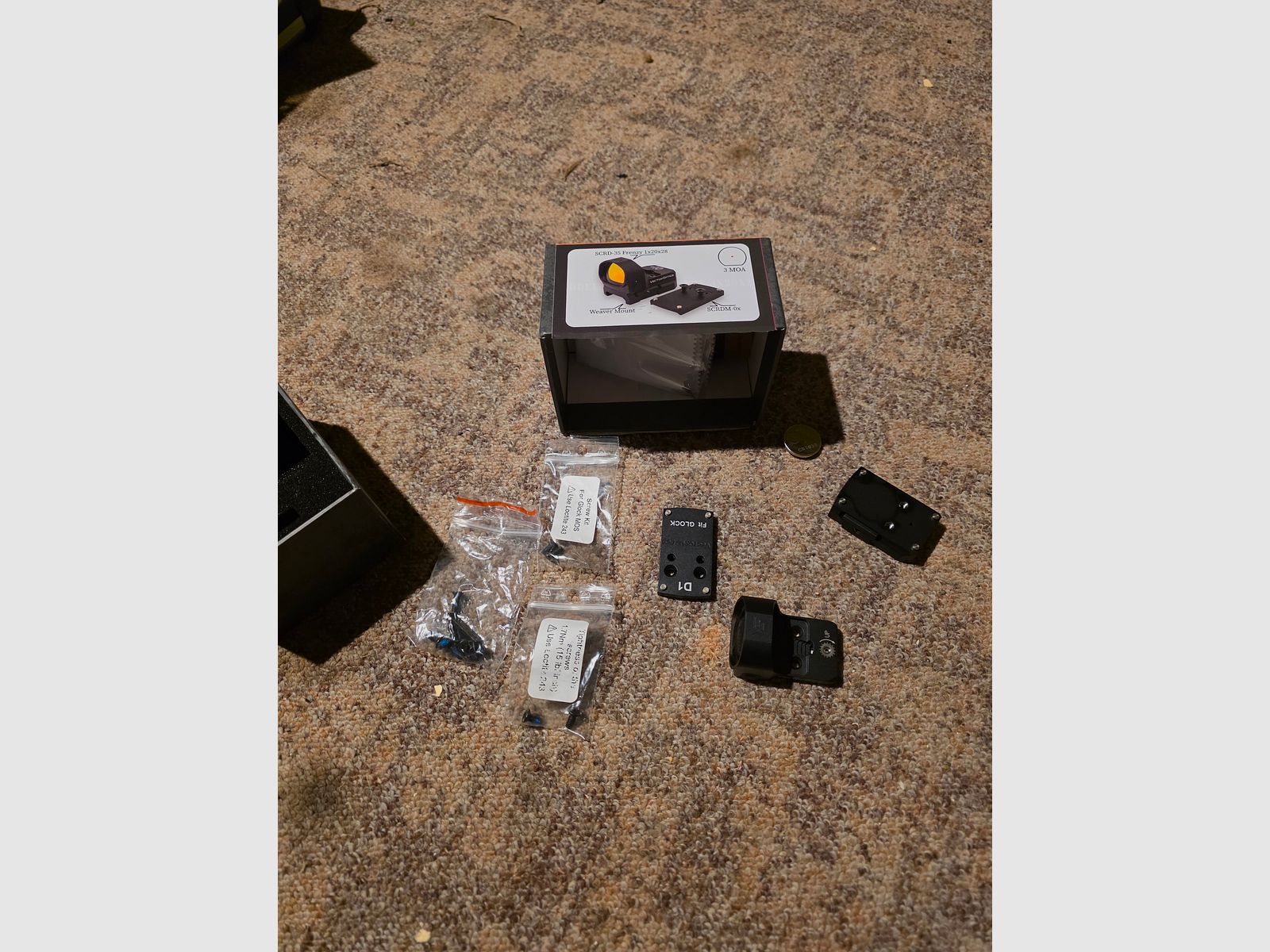 VECTOR OPTICS Red Dot Sight Set 3 MOA for Glock Pistol Red Dot Sight Reflex Sight 1x20x28 Red Dot Frenzy X