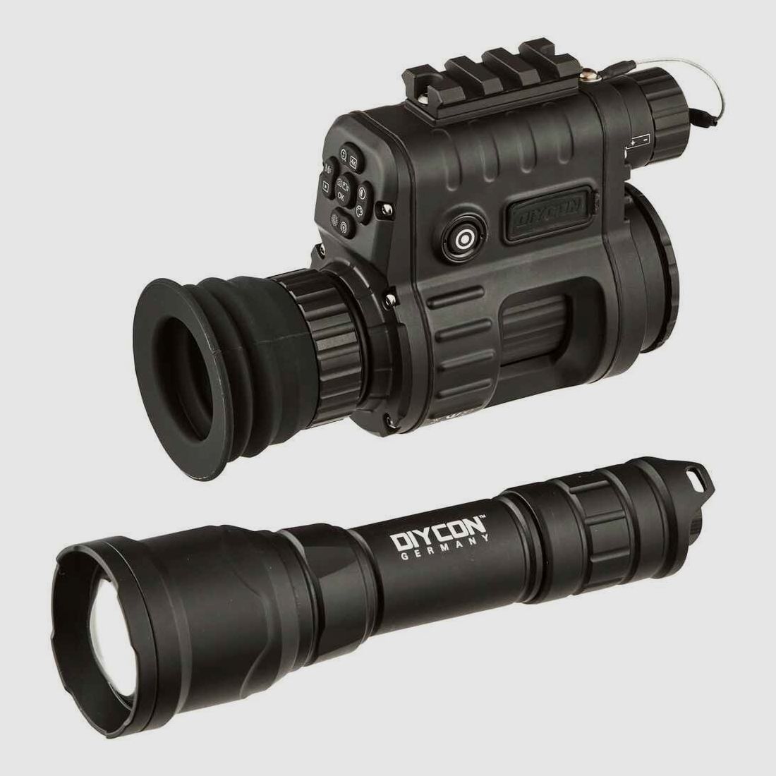 Diycon Dual-Use-Nachtsichtgerät DNVC-2 Firefly inkl. IR-LED Aufheller Predator 2 – Set
