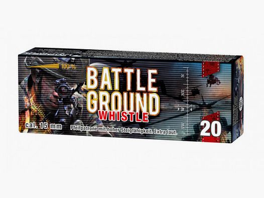 BATTLEGROUND WHISTLE - EXTRA LAUT - 15MM - 20 SCHUSS
