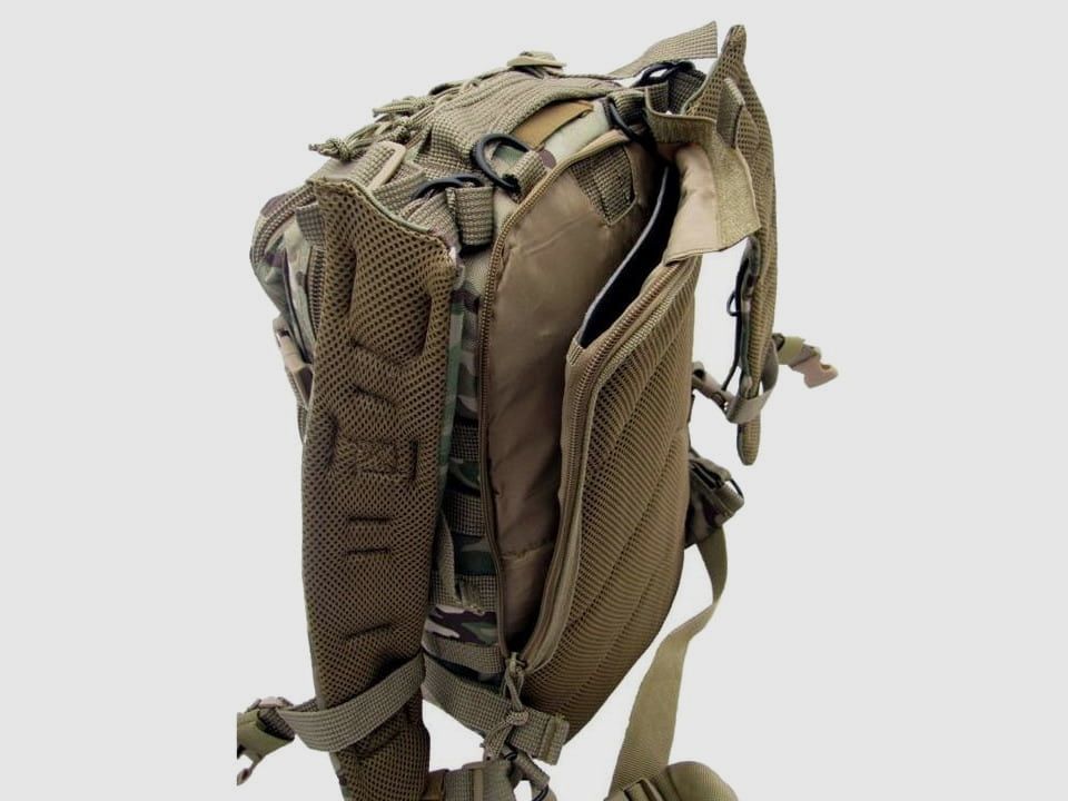 CAMO Assault-Rucksack (25L) – Schwarz (PL-AS-BP-BL), Bild 6 von 7