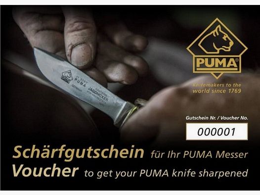 PUMA sharpening voucher