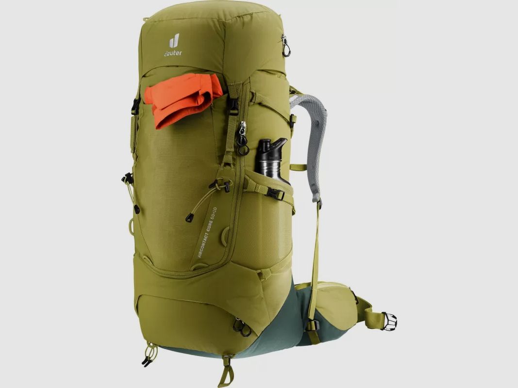 Deuter Aircontact Core 50+10 Vert, Marron, image 7 sur 14