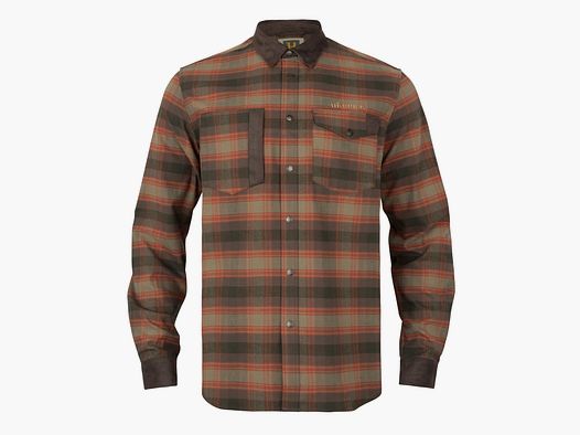 Härkila Aivak Hemd Autumn Orange Check