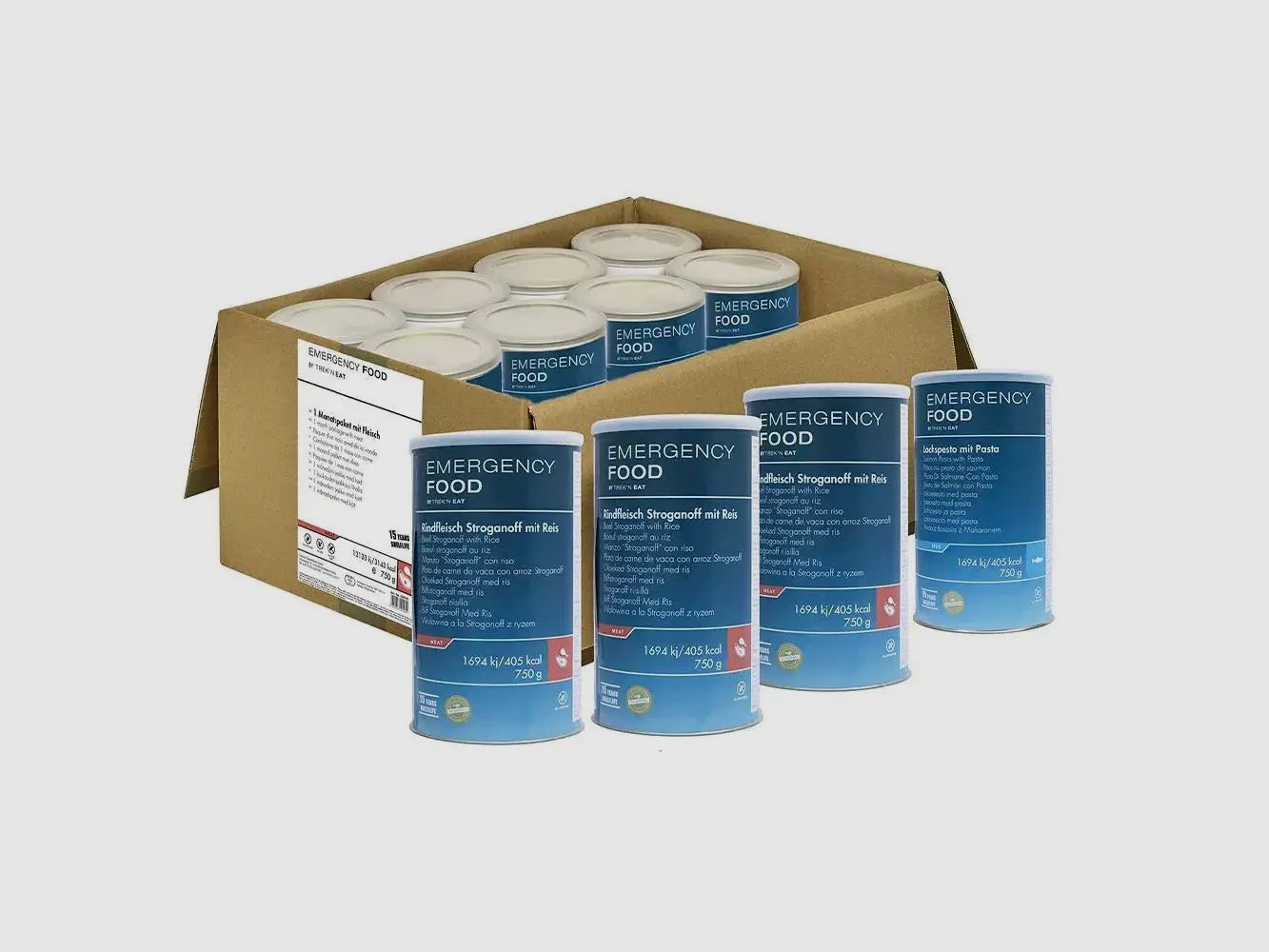 Alimento d'emergenza pacchetto di emergenza 1 persona 30 giorni carne