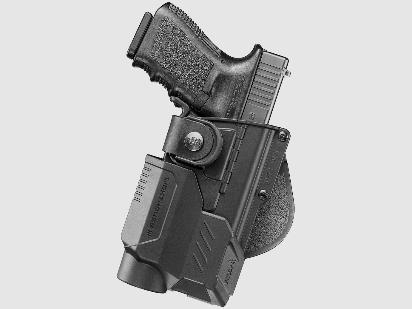 Fobus RBT19G Bundle Rotate – Paddle Tactical Holster – Glock 19+ Laser&Light, image 3 of 4