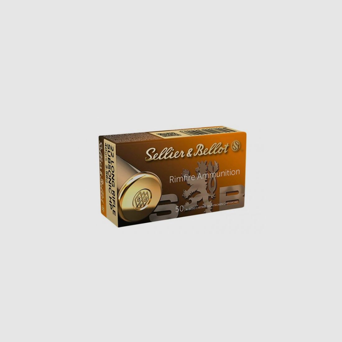 SELLIER & BELLOT .22 LR SUBSONIC - 40GRS. - HP - 50 PATRONEN