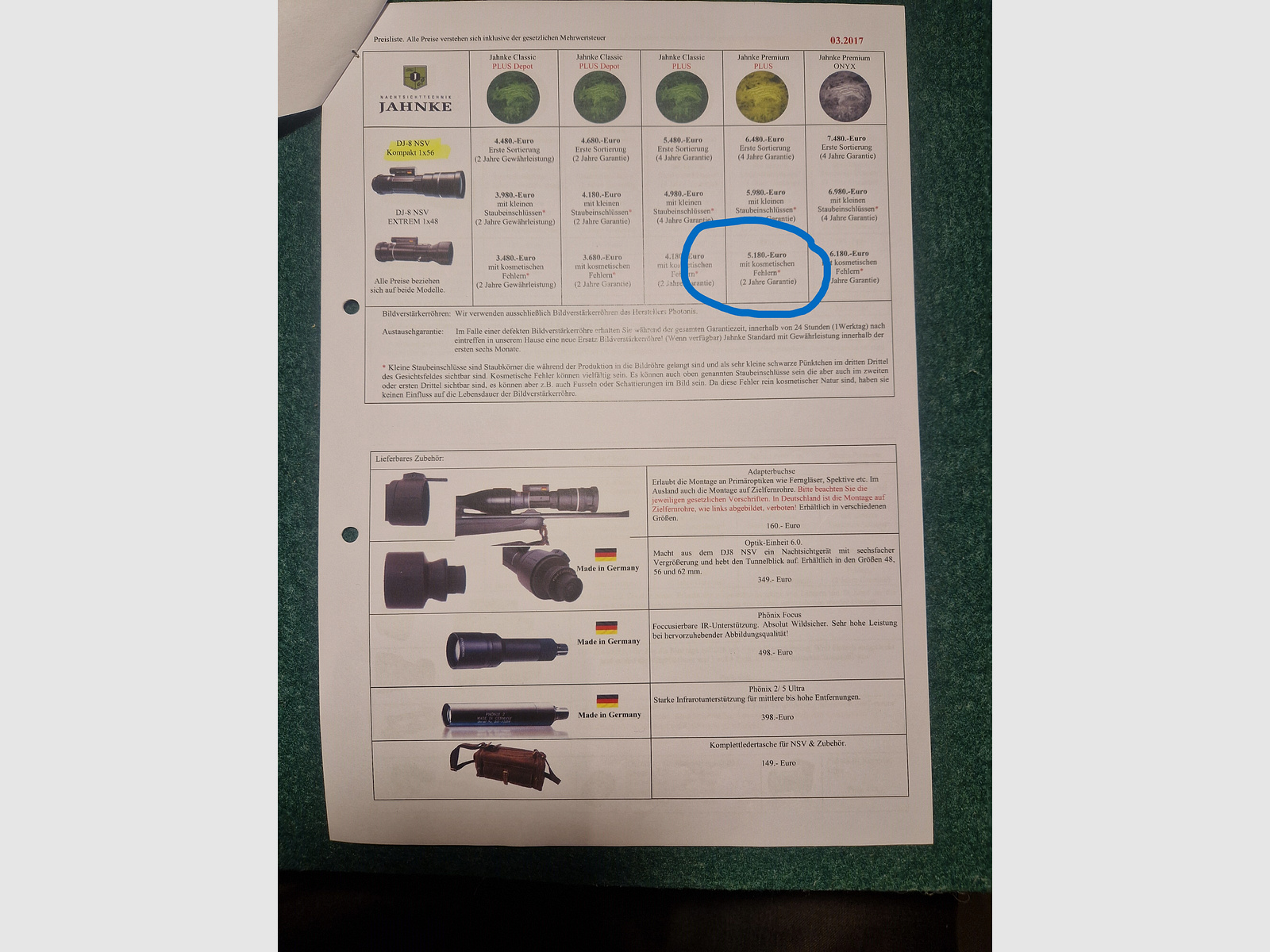 Jahnke DJ-8 NSV 1 x 48 mit allem Zubehör und Ruslan-Adapter