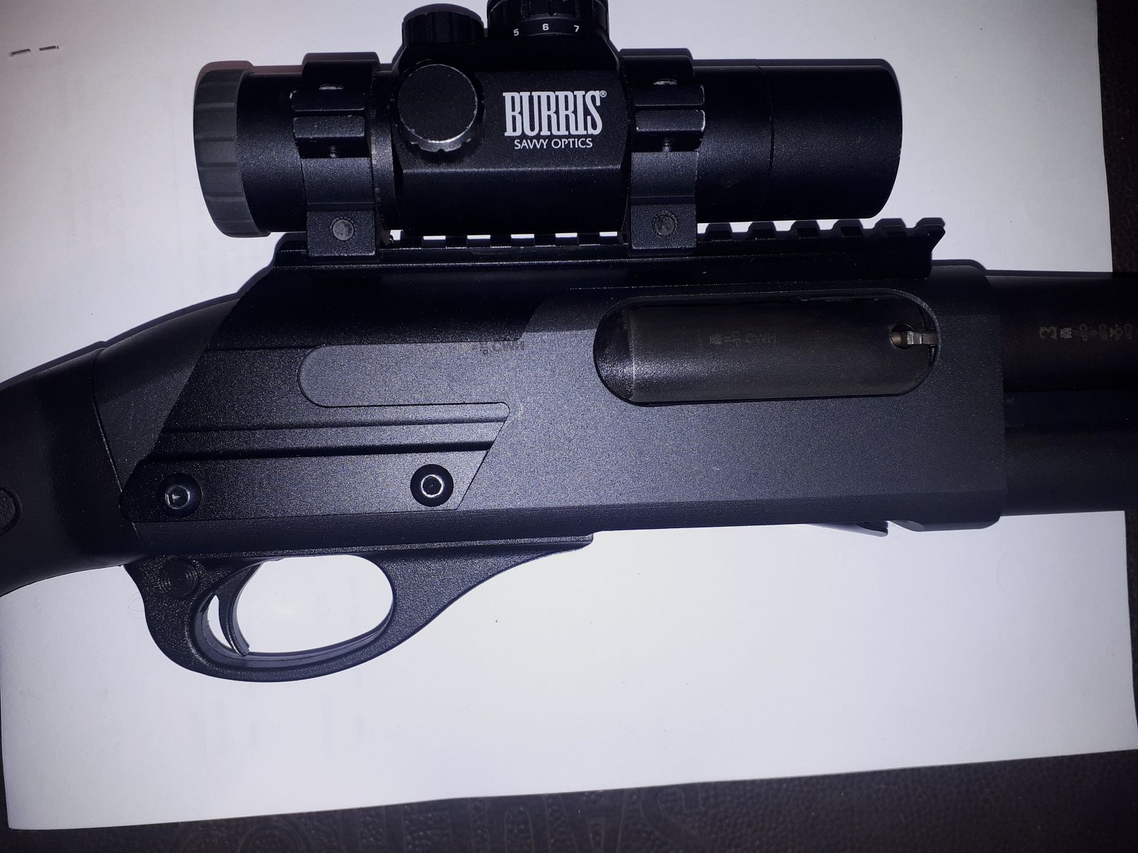 Remington Model 870 taktisch mit Burris ZF.