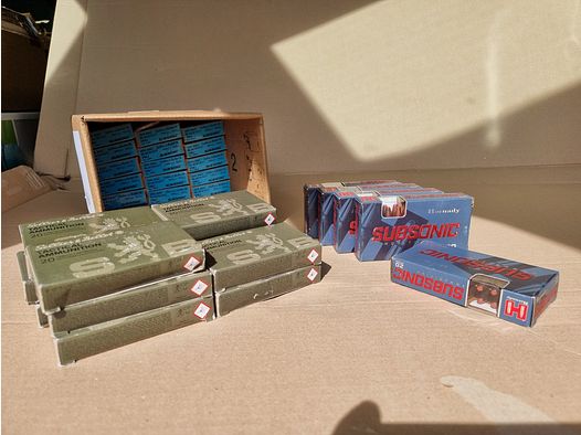 Ammunition .300 AAC Blackout Subsonic S&B FMJ 200gr and Hornady Sub-X 190gr - 680 rounds