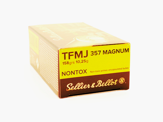 SELLIER & BELLOT 357MAG NONTOX 158GRS TFMJ