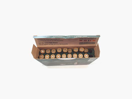 Hülsen RWS 7 mm Magnum gebraucht 1. Schuss rikalibriert gezündet Packung 18 Stk.