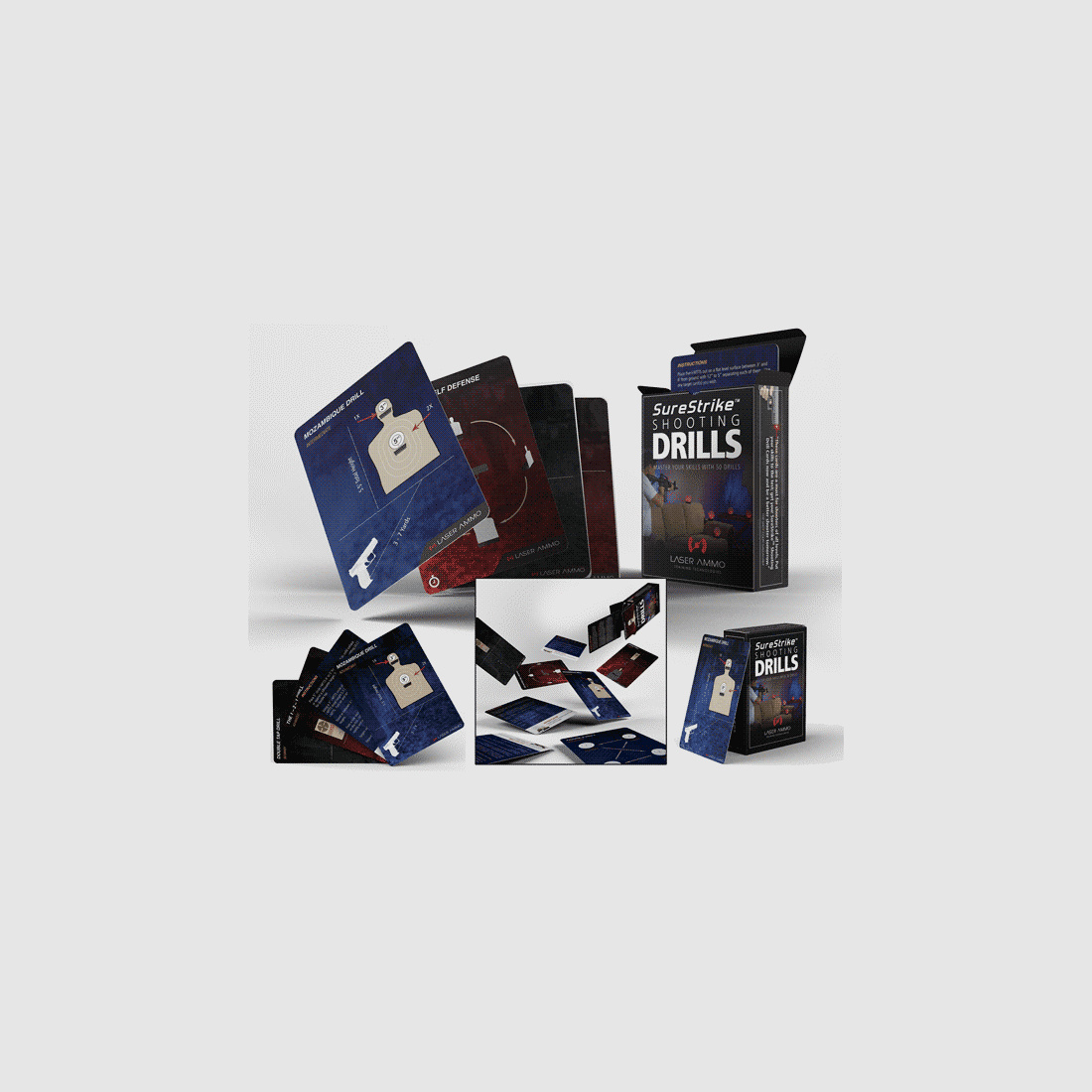 LASER AMMO - SureStrike Shooting Drill Cards